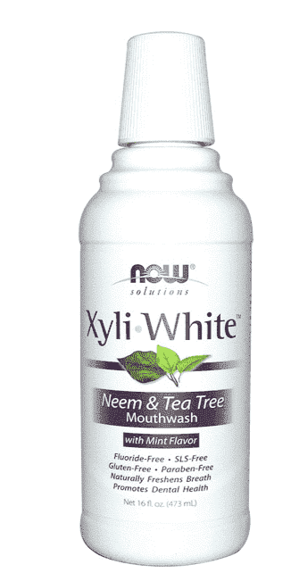 Now Foods XyliWhite Mouthwash 473ml Neem & Tea Tree